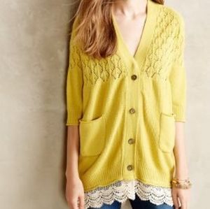 Anthropologie Handicraft knitted cardigan